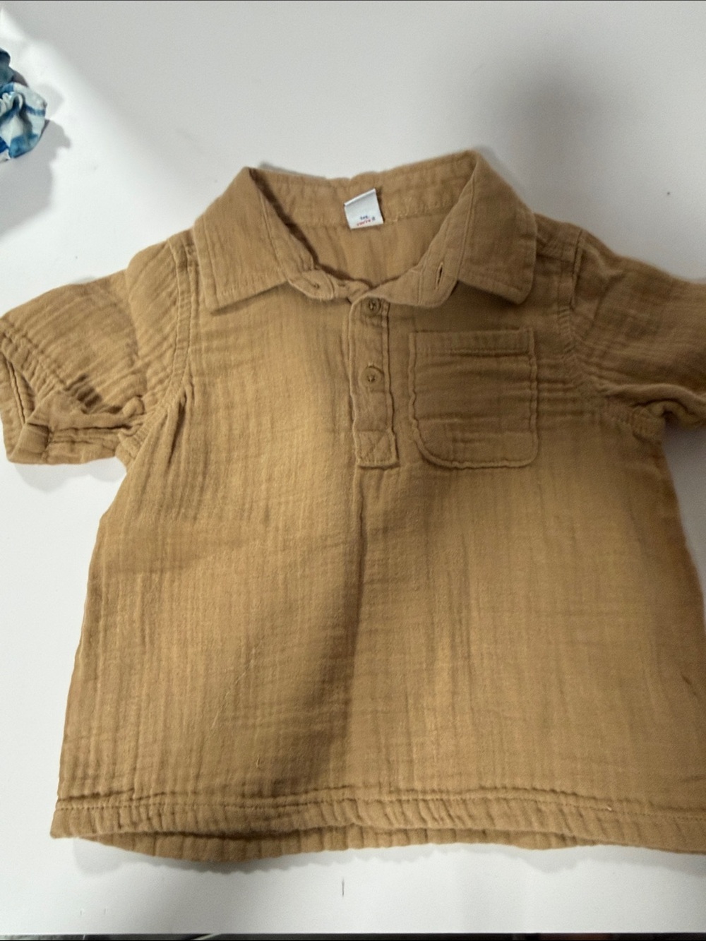 Old Navy Tan Short-Sleeve Polo Top